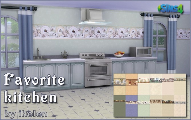 Sims 4 Favorite Kitchen Wall at ihelensims