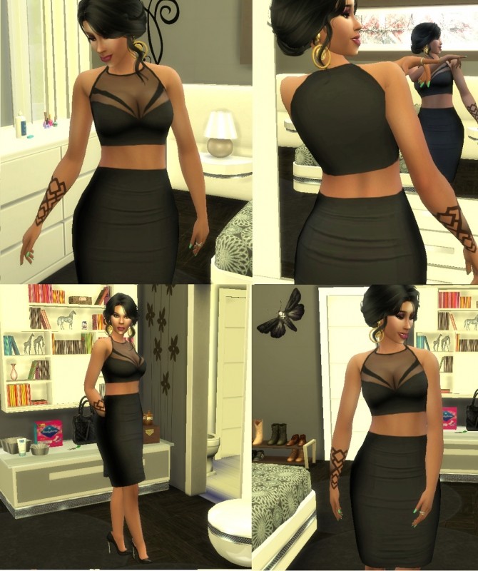 Sims 4 OG PS Part Sheer Top Outfit by MzEnvy20 at Mod The Sims