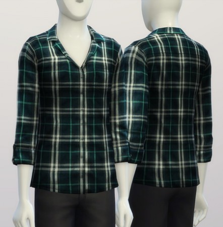 Oversized shirt M V2 designer label at Rusty Nail » Sims 4 Updates