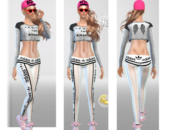 Sims 4 Sport Low Rise Leggings by Pinkzombiecupcakes at TSR