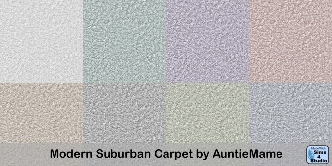Sims 4 Modern Pastels Suburban Carpet by AuntieMame at Mod The Sims