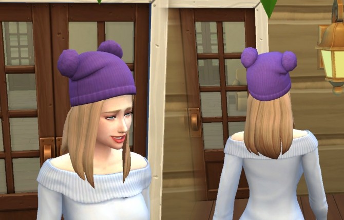 Sims 4 Pumped Up Pom Pom Hat Conversion at My Stuff