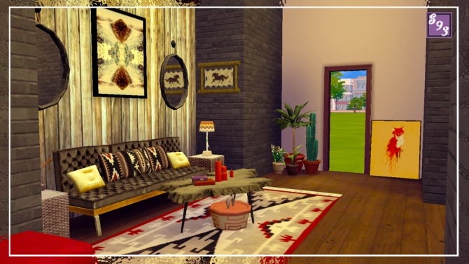 Southwest Living Room at Shenice93 » Sims 4 Updates