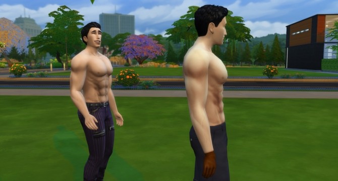 Sims 4 Bigger Chest/Ab Muscles for males by linkster123 at Mod The Sims