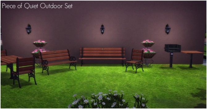 Sims 4 TS2 to TS4 Piece of Quiet Outdoor Set by Elias943 at Mod The Sims