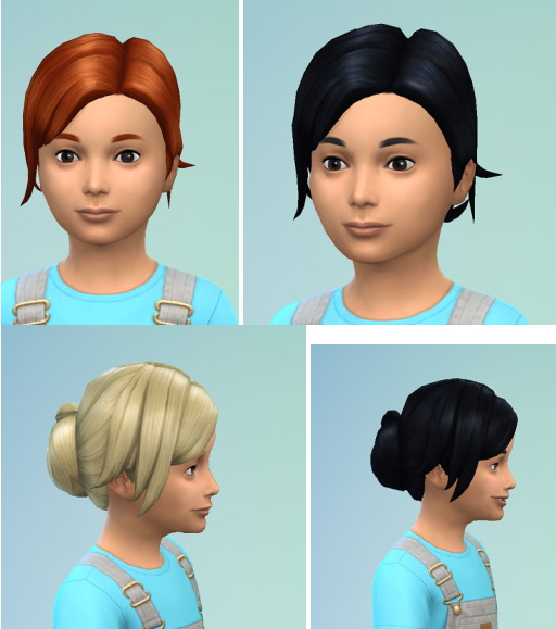 Sims 4 UpDoBun for Child at Birksches Sims Blog