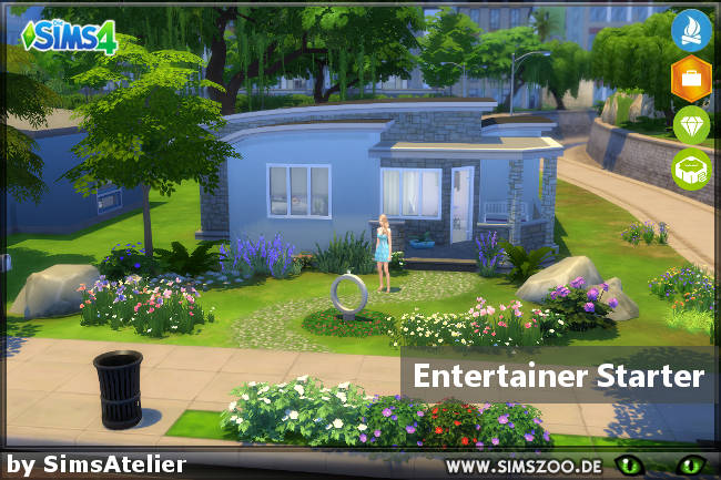 Sims 4 Entertainer Starter by SimsAtelier at Blacky’s Sims Zoo