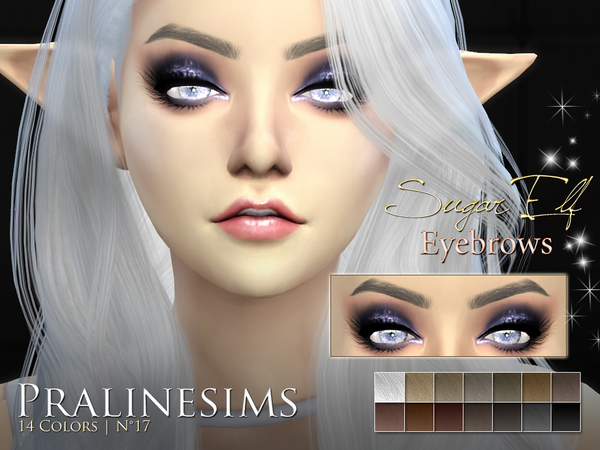 Sims 4 10 DIFFERENT EYEBROWS Megapack by Pralinesims at TSR