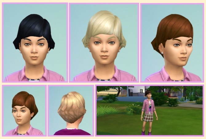 Sims 4 Audrey Hair for Girls at Birksches Sims Blog