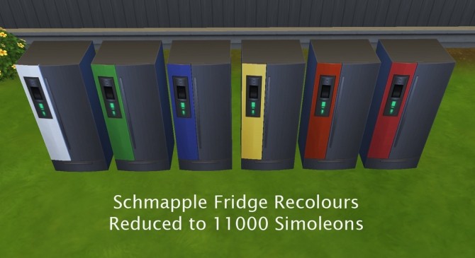 Sims 4 Schmapple Fridge and Oven Recoloured by Simmiller at Mod The Sims