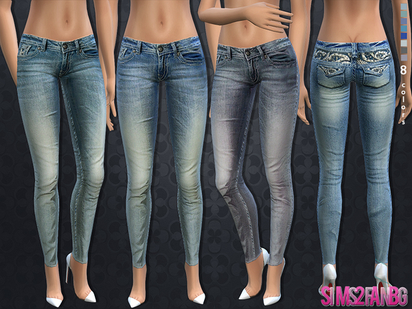 Sims 4 Skinny jeans 60 by sims2fanbg at TSR