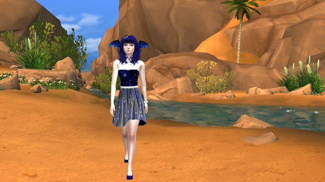Sims 4 Pearl Bright Dress 4DarkColor at NG Sims3