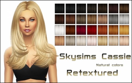 Skysims Cassie hair retexture at Nylsims