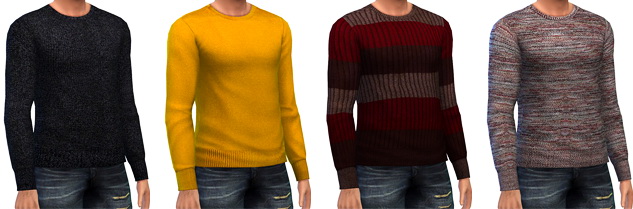 Autumn Wool Sweaters at Marvin Sims » Sims 4 Updates