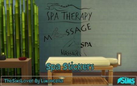 Spa Stickers by Limoncella at The Sims Lover