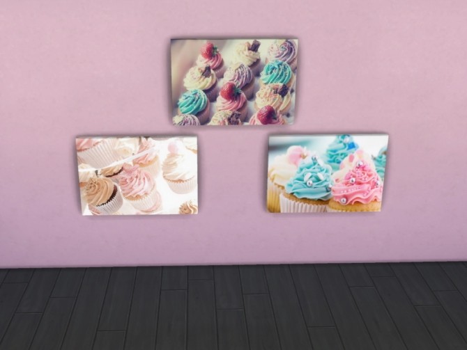 Sims 4 Cupcake Paintings at Mermaid88