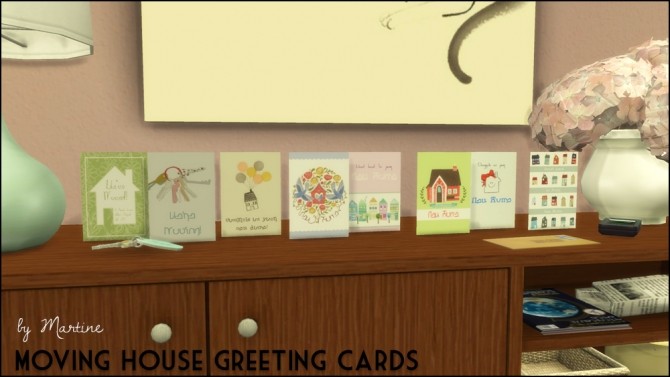 Sims 4 Moving house greeting cards at Martine’s Simblr