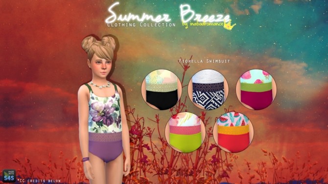 Sims 4 Donatella Bikini set & Fiorella Swimsuit at In a bad Romance