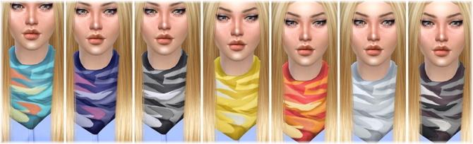 Necklace Scarf At Jenni Sims Sims 4 Updates