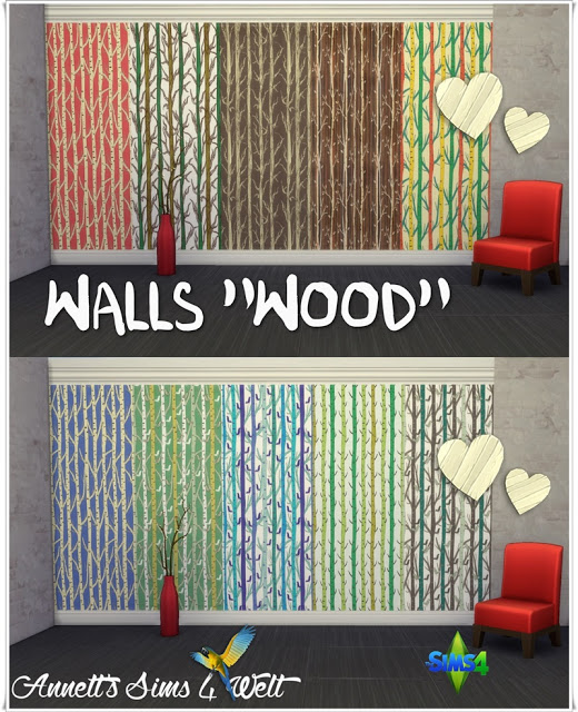 Sims 4 Wood Walls at Annett’s Sims 4 Welt