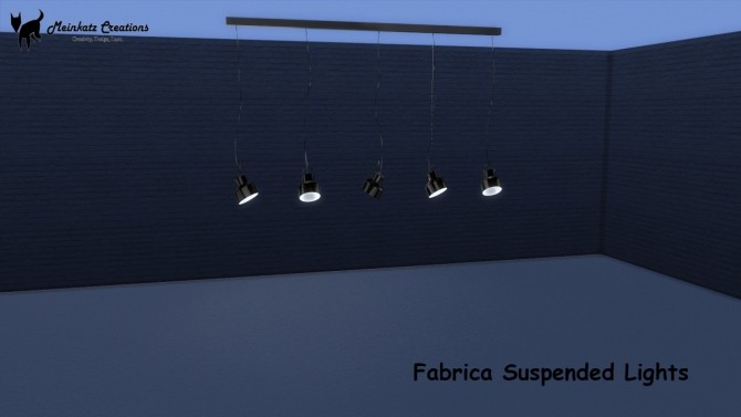 Sims 4 Les Spots + Fabrica Suspended Lights + Signal Floor Lamp at Meinkatz Creations