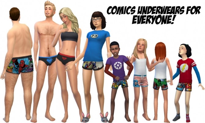 Sims 4 Comics clothes by Sandy at Around the Sims 4
