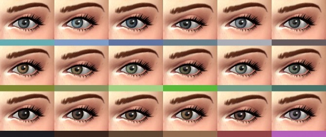 Sims 4 Œil de biche eyes replacement by Rope at Simsontherope