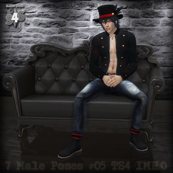 Sims 4 7 Male Poses #05 at IMHO Sims 4