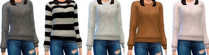 Sims 4 Cozy Wool Sweaters at Marvin Sims