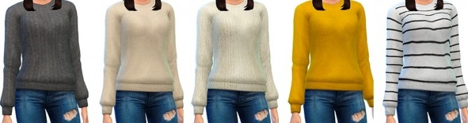 Sims 4 Cozy Wool Sweaters at Marvin Sims