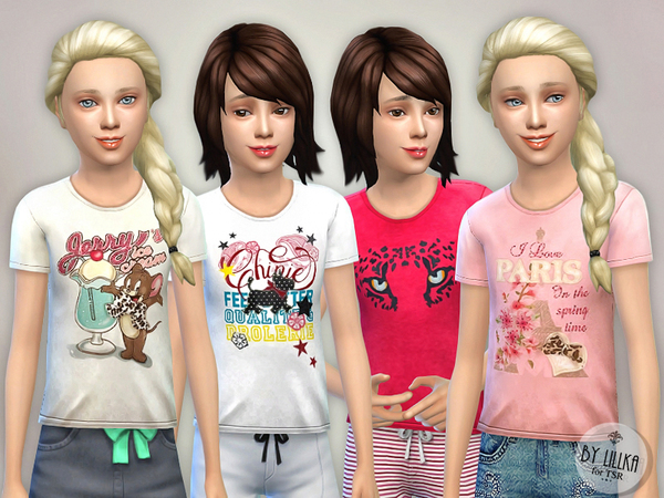 Sims 4 T  Shirt Collection GP03 by lillka at TSR