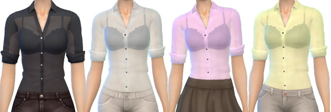 Sims 4 Blouse by Sirena at Ladesire