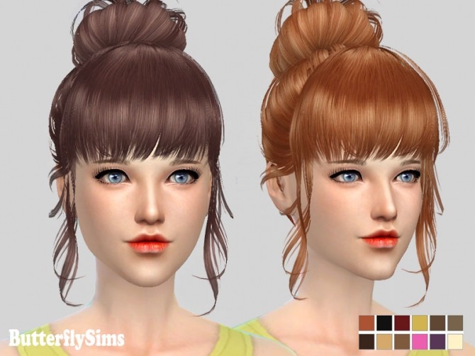 Sims 4 B fly hair 153 af (Pay) at Butterfly Sims