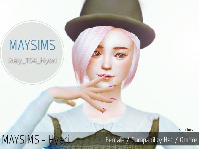 Sims 4 Hyeri hair (Pay) at May Sims