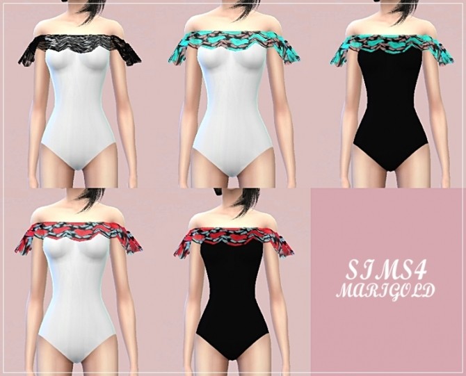Sims 4 Frill swimsuit at Marigold