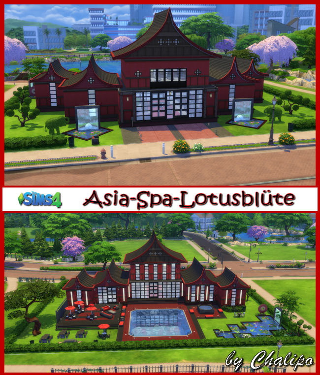 Sims 4 Lotus Asia Spa by Chalipo at All 4 Sims