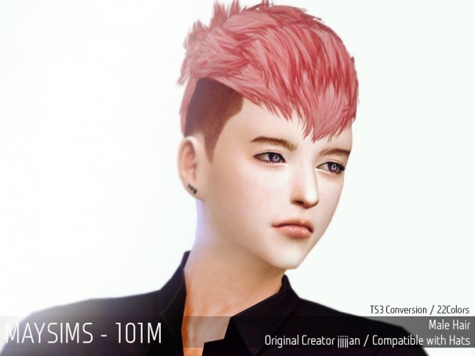 Sims 4 Hair 101M (JJJJJan) at May Sims