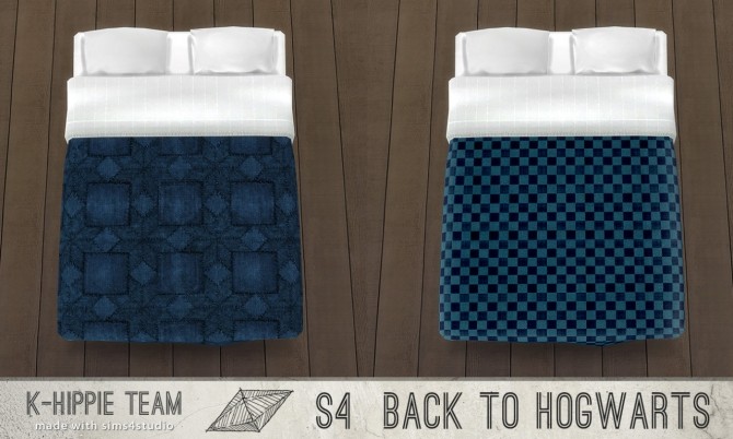 Sims 4 Back to Hogwarts set 4 Houses Beddings vol 1 at K hippie