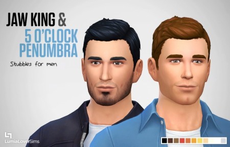 Jaw King and 5 O’Clock Penumbra stubbles at LumiaLover Sims