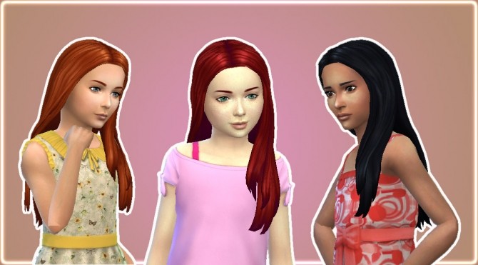 Sims 4 Glossy Hair for Girls at My Stuff