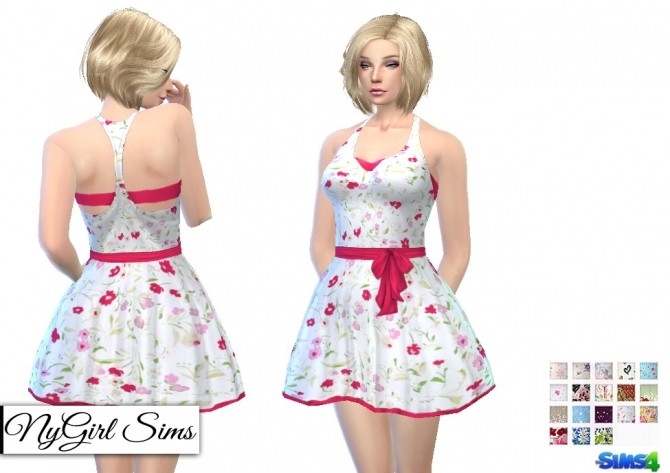Layered Racerback Dress at NyGirl Sims » Sims 4 Updates