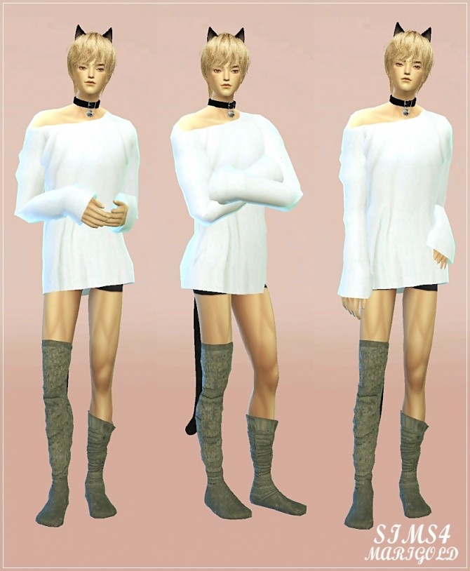 Sims 4 Male loose socks unbalance at Marigold