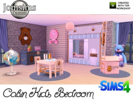 Cabin Kids bedroom by jomsims at TSR