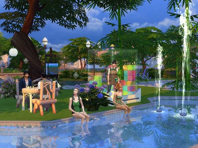 Sims 4 AquaSplash 2 park by Pilar at SimControl