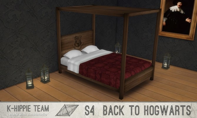 Sims 4 Back to Hogwarts set 4 Houses Beddings vol 2 at K hippie