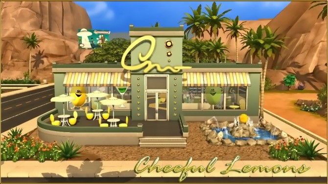 Sims 4 Cheeful Lemons lot by fatalist at ihelensims