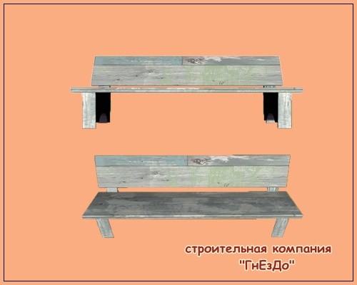 Sims 4 Street benches for the garden at Sims by Mulena