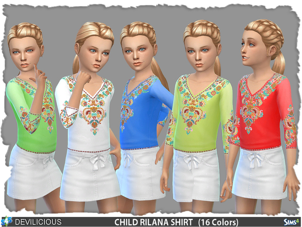 Sims 4 Rilana T Shirt by Devilicious at TSR