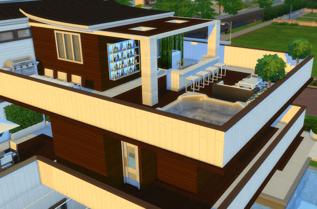 Sims 4 Altea House by Mary Jiménez at pqSim4