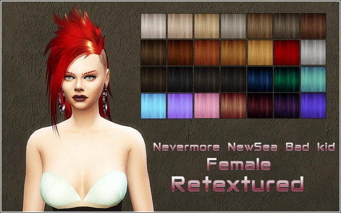 Sims 4 Nevermore Newsea Bad kid female retexture at Nylsims